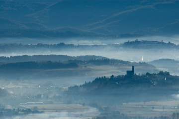 Tuscany Hills in Early Morning
